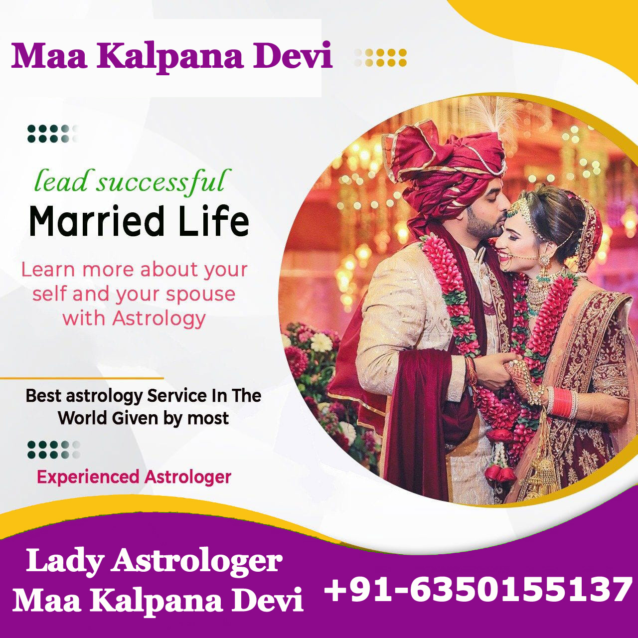  Lady Astrologer Maa Kalpana Devi +91-6350155137  